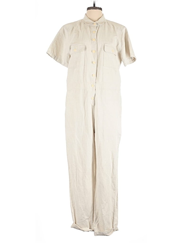 Pre-owned Outerknown Jumpsuit In Ivory