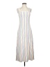 Solid & Striped Stripes White Casual Dress Size S - photo 1
