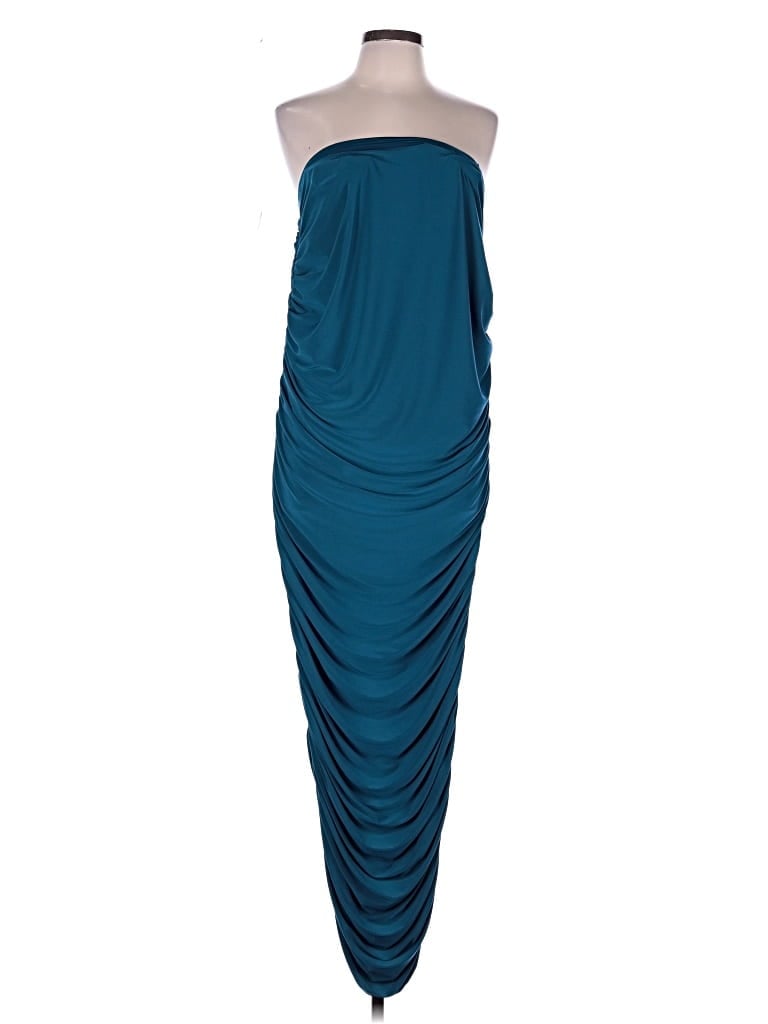 Pre-owned Laquan Smith Cocktail Dress In Teal