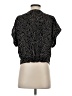 Sweet Rain Print Black Short Sleeve Blouse Size S - photo 2