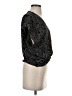 Sweet Rain Print Black Short Sleeve Blouse Size S - photo 4