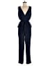 BCBGMAXAZRIA 100% Polyester Solid Blue Jumpsuit Size M - photo 1