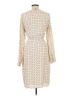 Mikarose 100% Polyester Polka Dots Ivory Casual Dress Size L - photo 2