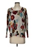 Rokoko by Dazz Floral Gray Pullover Sweater Size S - photo 1