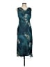 B. Smart 100% Polyester Teal Cocktail Dress Size 9 - 10 - photo 1