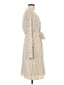 Mikarose 100% Polyester Polka Dots Ivory Casual Dress Size L - photo 4