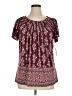 Style&Co Burgundy Short Sleeve Blouse Size XL - photo 1
