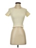 OQQ Ivory Short Sleeve Turtleneck Size S - photo 1