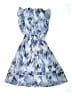 Aqua 100% Polyester Print Blue Dress Size 9 - 10 - photo 2