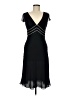 BCBGMAXAZRIA 100% Silk Black Cocktail Dress Size 6 - photo 1