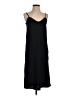 Mango 100% Polyester Solid Black Casual Dress Size 2 - photo 1