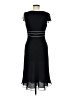 BCBGMAXAZRIA 100% Silk Black Cocktail Dress Size 6 - photo 2