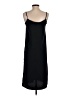 Mango 100% Polyester Solid Black Casual Dress Size 2 - photo 2
