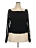 Ashley Stewart Black Long Sleeve Blouse Size 22 Plus - photo 1
