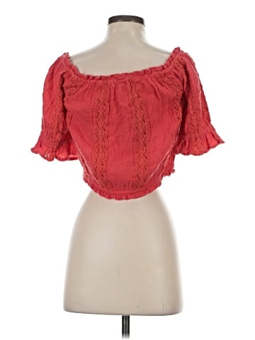 American Eagle Outfitters Short Sleeve Blouse (view 2)
