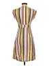Ann Taylor LOFT 100% Viscose Stripes Yellow Casual Dress Size 00 - photo 2