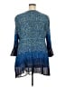 Catherines 100% Polyester Blue 3/4 Sleeve Blouse Size 5X - photo 2