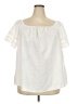 Lane Bryant Ivory Short Sleeve Blouse Size 18 - 20 Plus - photo 1