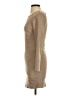 Bebe Solid Tan Casual Dress Size S - photo 5