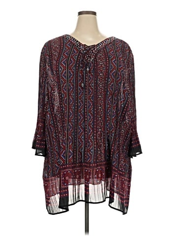 Catherines 3/4 Sleeve Blouse (view 1)
