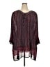 Catherines 100% Polyester Burgundy 3/4 Sleeve Blouse Size 5X - photo 1