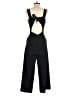 Madewell 100% Polyester Solid Black Apron Bow-Back Jumpsuit Size 0 - photo 2
