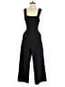 Madewell 100% Polyester Solid Black Apron Bow-Back Jumpsuit Size 0 - photo 1