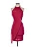 Bebe 100% Polyester Burgundy Cocktail Dress Size S - photo 1