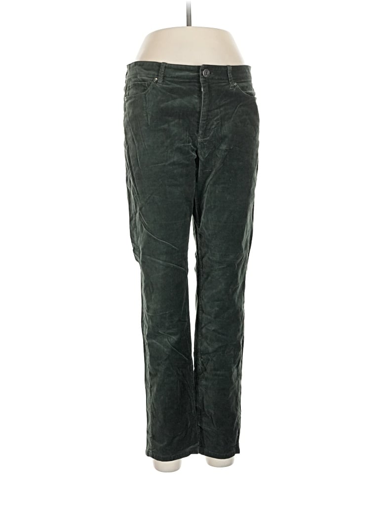 Pre-owned Jjill Casual Pants In Green