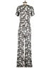 Ella Moss 100% Rayon Floral Gray Jumpsuit Size XS - photo 2