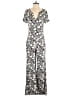 Ella Moss 100% Rayon Floral Gray Jumpsuit Size XS - photo 1