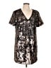 1.State 100% Polyester Silver Cocktail Dress Size L - photo 1