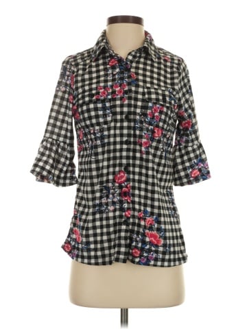New York Laundry 3/4 Sleeve Blouse (view 1)