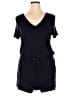 Daily Ritual Solid Blue Romper Size L - photo 1