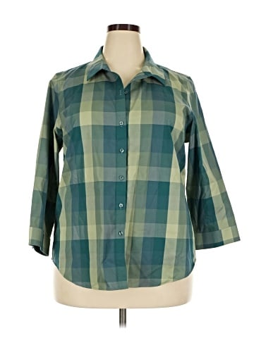 Coldwater Creek 3/4 Sleeve Button-Down Shirt (view 1)