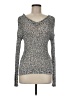 Aqua Metallic Silver Pullover Sweater Size M - photo 1