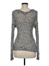 Aqua Metallic Silver Pullover Sweater Size M - photo 2