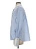Unsubscribed 100% Cotton Color Block Blue Long Sleeve Blouse Size S - photo 5