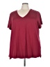 LIVI Burgundy Short Sleeve Top Size 26 - 28 Plus - photo 1