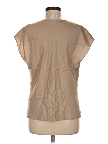 Vince. Short Sleeve Silk Top (view 2)