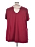 LIVI Burgundy Short Sleeve Top Size 26 - 28 Plus - photo 2
