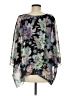 Sioni Black 3/4 Sleeve Blouse Size M - photo 2