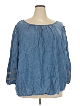 LC Lauren Conrad 3/4 Sleeve Blouse (view 1)