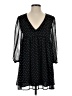 Sunday Best 100% Polyester Polka Dots Black Casual Dress Size XS - photo 1