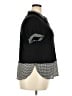 Elle Houndstooth Black Short Sleeve Blouse Size XXL - photo 4