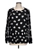 Ann Taylor LOFT 100% Polyester Black Long Sleeve Blouse Size L - photo 1