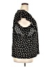 Elle Polka Dots Black Short Sleeve Blouse Size XXL - photo 4