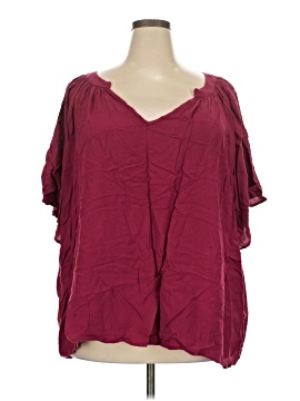 BLOOMCHIC Short Sleeve Blouse (view 1)