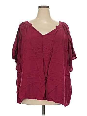 BLOOMCHIC Short Sleeve Blouse (view 1)