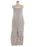 Free People 100% Cotton Houndstooth Gray Overalls Size L - photo 1